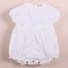 Picture of Wedoble Baby Girls Half Diamond Knit Organic Cotton Romper - Ivory 