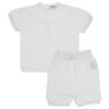Picture of Wedoble Baby Girls Knitted Cotton Top & Shorts Set x 2 - Ivory 