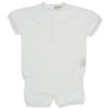 Picture of Wedoble Baby Girls Knitted Cotton Top & Shorts Set x 2 - Ivory 