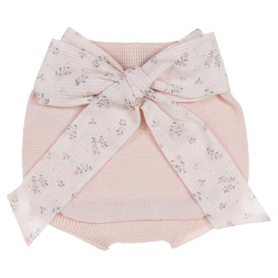Picture of Wedoble Baby Girls Berries Knit Top & Big Bow Jam Pant Set - Rose Pink 