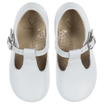 Picture of Panache Toddler T Bar Shoe - White Leather