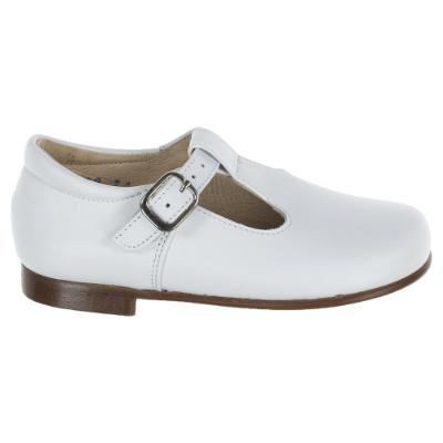 Picture of Panache Toddler T Bar Shoe - White Leather