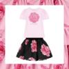 Picture of Monnalisa Girls Roses T-shirt - Pink