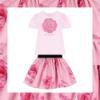 Picture of Monnalisa Girls Roses T-shirt - Pink