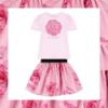 Picture of Monnalisa Girls Roses Skirt - Pink