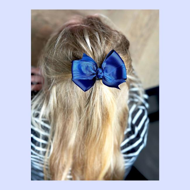 Picture of Bella's Bows 3.5" Grosgrain Knot - Navy Blue