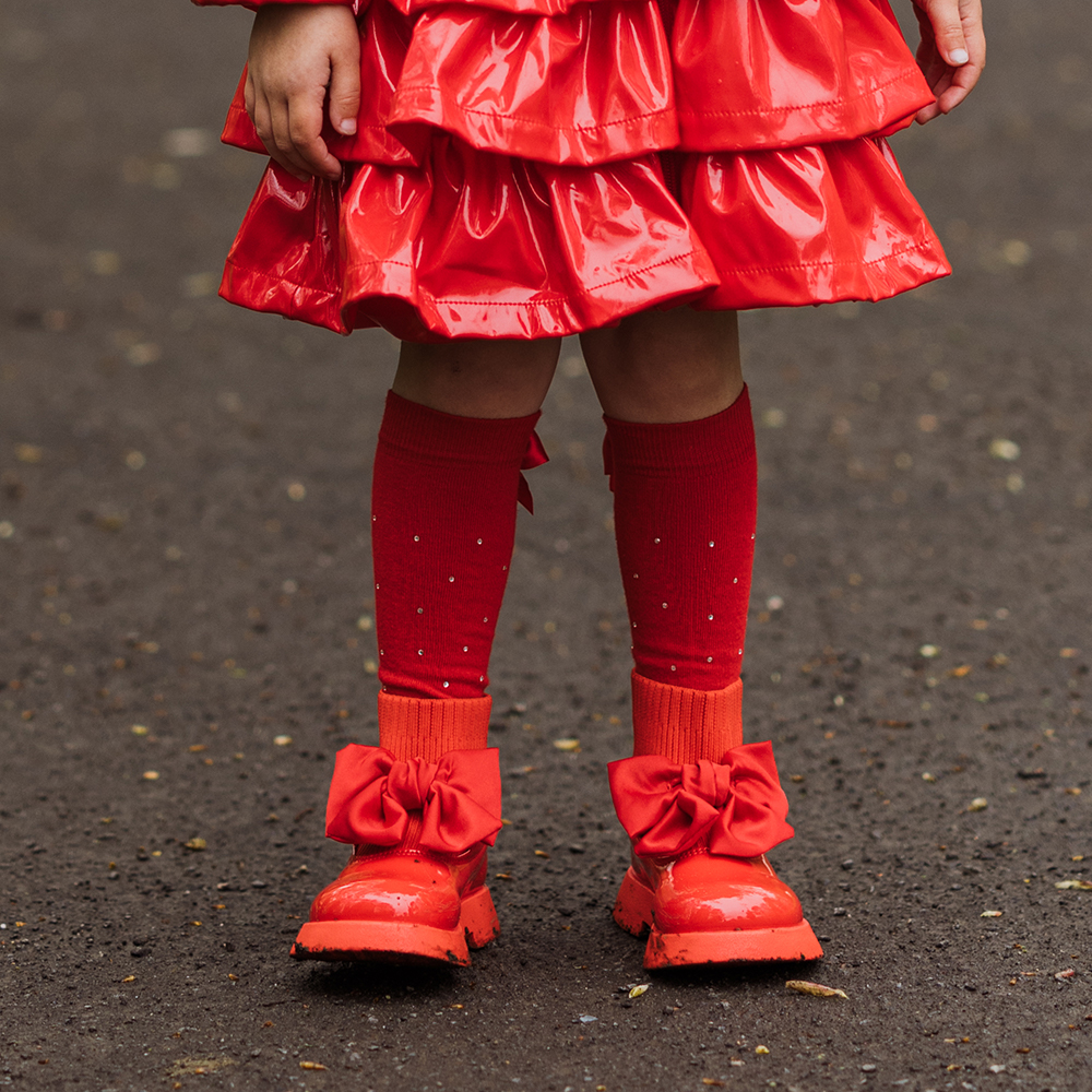 Girls sales red wellies