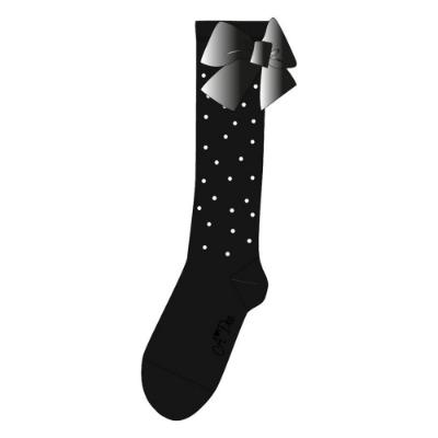 Picture of A Dee Penny Bow Knee Sock - Black