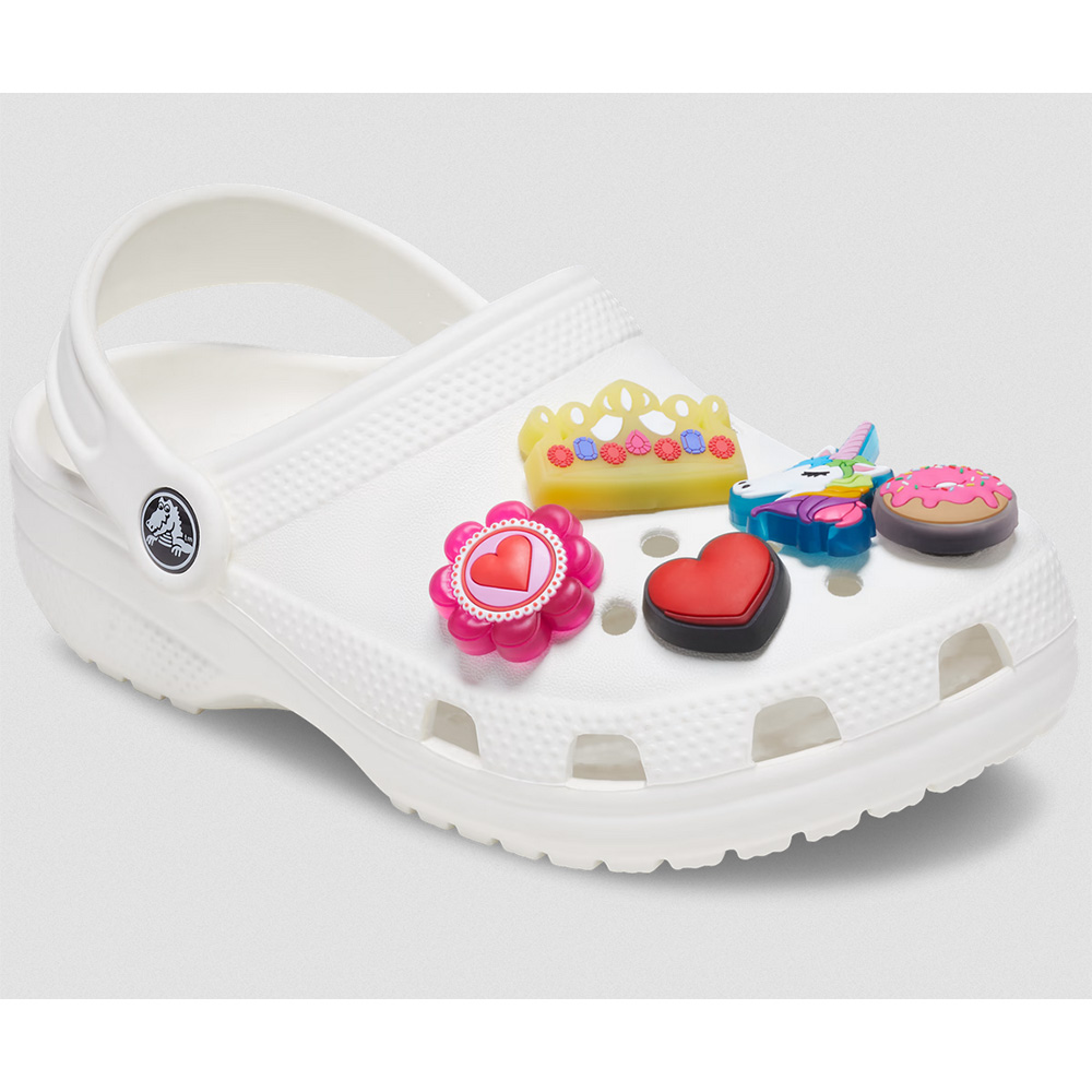 Crocs Lights Up Girly Girl Jibbitz 5 Pack Red. Children's Designer