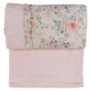 Picture of Fofettes Girls Beach Towel With Vintage Flowers Floral Trim - Pink