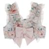 Picture of Fofettes Girls AOP Vintage Flowers Floral Ruffle Bikini With Tulle & Bows - Pink AOP Floral