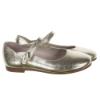 Picture of Panache Girls Scallop Pump - Metallic Gold Leather