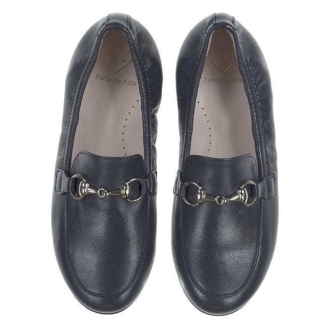 Picture of Panache Snaffle Loafer Shoe - Navy Blue Leather