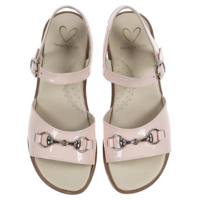 Picture of Panache Girls Snaffle Sandal - Strawberry Pink Patent 