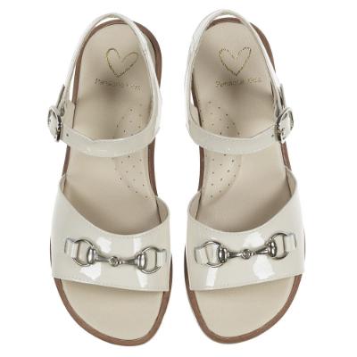 Picture of Panache Girls Snaffle Sandal - Beach Cream Patent