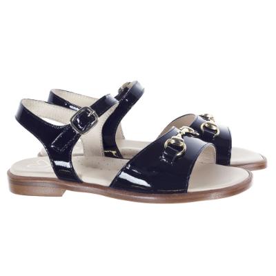 Picture of Panache Girls Snaffle Sandal - Navy Patent