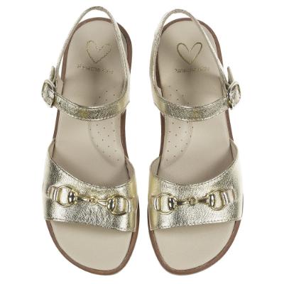 Picture of Panache Girls Snaffle Sandal - Metallic Gold Leather