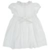 Picture of Sarah Louise Girls Floral Smocked & Embroidered Dress - Ivory Coral