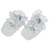 Picture of Sarah Louise Unisex Smocked Baby Booties - White Blue