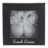 Picture of Sarah Louise Unisex Smocked Baby Booties - White Blue