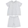 Picture of Sarah Louise Boys 2 Piece Knitted Short Set - White