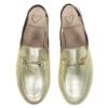 Picture of Panache Girls Sling Back Snaffle Loafer - Metallic Gold Leather 