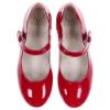 Picture of Panache Girls Scallop Pump - Red Patent