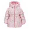 Picture of Monnalisa Bebe Girls Pearl & Bow Padded Coat - Pink