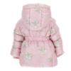 Picture of Monnalisa Bebe Girls Pearl & Bow Padded Coat - Pink