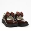 Picture of Lelli Kelly Miss LK Maisie Girls School Shoe - Brown Patent 