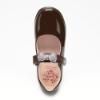 Picture of Lelli Kelly Erin 2 Crystal Bow School Shoe F Fitting - Brown Patent 