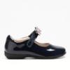 Picture of Lelli Kelly Erin 2 Crystal Bow School Shoe F Fitting - Navy Patent