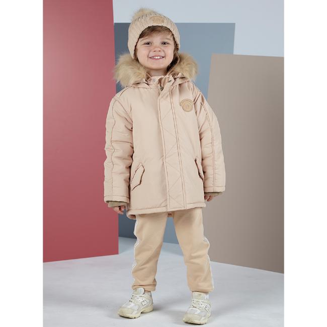 Picture of Mitch & Son Oliver Faux Fur Hooded Coat - Hazlenut