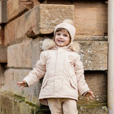 Picture of Mitch & Son Oliver Faux Fur Hooded Coat - Hazlenut