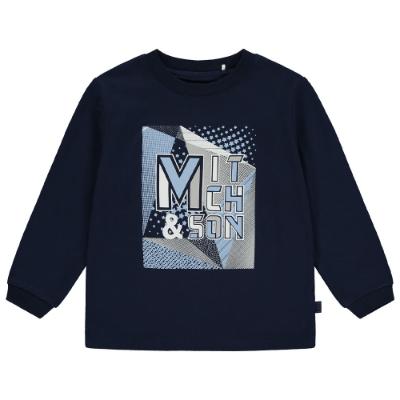 Picture of Mitch & Son Presley Graphic Logo Top - Navy