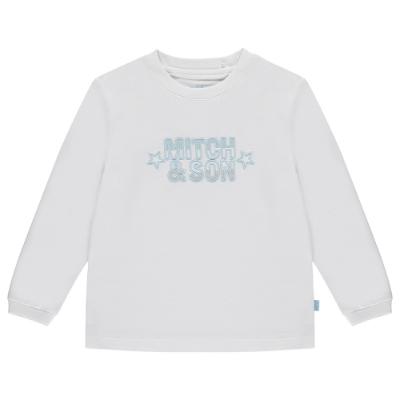 Picture of Mitch & Son Nigel Logo Top - White