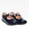 Picture of Lelli Kelly Ella 2 Princess School Shoe Wide G Fitting - Navy Patent 