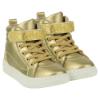 Picture of A Dee Glitzy High Top Trainers - Gold