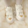 Picture of Little A Girls Hart High Top Trainers - White Gold