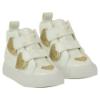 Picture of Little A Girls Hart High Top Trainers - White Gold