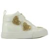 Picture of Little A Girls Hart High Top Trainers - White Gold