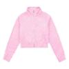 Picture of Juicy Couture Girls Embossed Velour Funnel Zip Through Hoodie & Loose Joggers Set - Fuchsia Pink