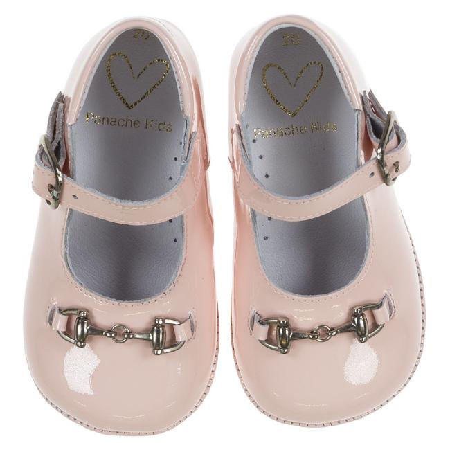 Picture of Panache Baby Shoes Snaffle Front Mary Jane - Strawberry Pink