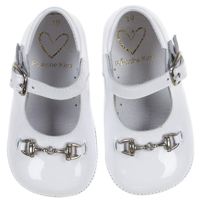 Picture of Panache Baby Shoes Snaffle Front Mary Jane - White