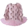 Picture of Daga Girls Dancing Queen Print Tutu Dress - Pink