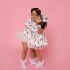 Picture of Daga Girls Dancing Queen Print Tutu Dress - Pink