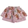 Picture of Daga Girls Lucky Dog Print Skort &  Applique Top Set -  Pink