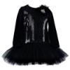 Picture of Daga Girls Shine & Glow Sequin Tutu Dress - Black 