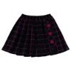Picture of Daga Girls Be Happy Pleated Skirt - Black Fuchsia
