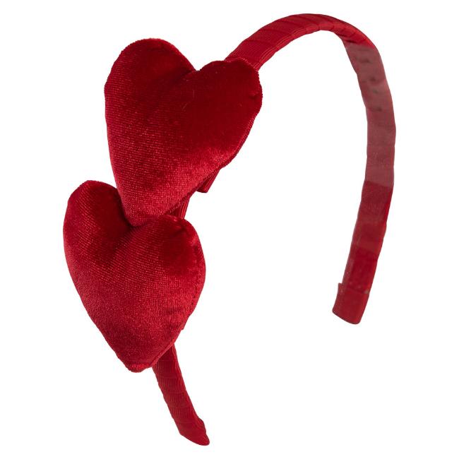 Picture of  Daga Girls Follow My Heart Heart Headband - Red 